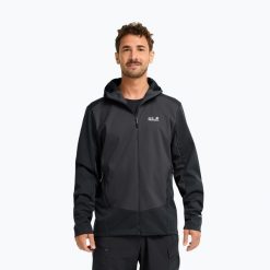 Kurtka softshell męska Jack Wolfskin Skyvail. Szare kurtki softshell damskie Jack Wolfskin, l, bez wzorów, z materiału, bez kaptura. Za 509.99 zł.