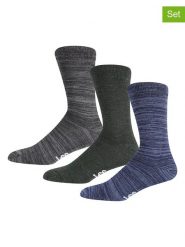 LEE Underwear Skarpety (3 pary) "Soutar" w kolorze szaro-niebieskim rozmiar: 38-42. Niebieskie skarpetki męskie LEE Underwear, bez wzorów. Za 41.49 zł.