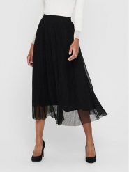 ONLY Spódnica midi 15214303 Czarny Regular Fit. Czarne spódniczki damskie Only, xs, bez wzorów, z syntetyku, midi. Za 159.99 zł.