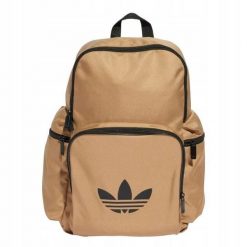 Plecak szkolny sportowy Adidas ADICOLOR BP. Brązowe plecaki damskie Adidas, bez wzorów, z materiału, eleganckie. Za 119.00 zł.