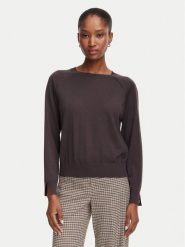 Marella Sweter Cottage 2625366211 Brązowy ciemny Regular Fit. Brązowe swetry klasyczne damskie Marella, m, z wełny, bez kołnierzyka. Za 664.99 zł.