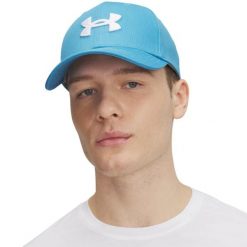 Czapka z daszkiem męska Under Armour Blitzing. Białe czapki męskie Under Armour, bez wzorów, sportowe. Za 79.00 zł.