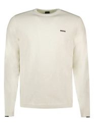 Hugo Boss Fashion Sweter w kolorze kremowym rozmiar: XL. Brązowe swetry męskie Hugo Boss Fashion, xl, bez wzorów, z bawełny, bez kołnierzyka. Za 374.95 zł.