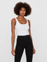 Vero Moda Top Maxi 10185110 Biały Regular Fit. Białe topy damskie Vero Moda, m, bez wzorów, z bawełny, bez kołnierzyka. Za 59.99 zł.