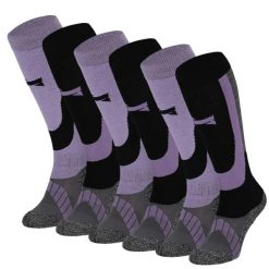 Skarpety narciarskie Xtreme, 6 par. Fioletowe skarpetki damskie XTREME SOCKSWEAR, bez wzorów, z materiału. Za 255.84 zł.
