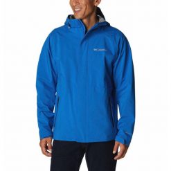 Kurtka przeciwdeszczowa męska Columbia Earth Explorer. Brązowe kurtki męskie Columbia, m, bez wzorów, sportowe, bez kaptura. Za 329.99 zł.