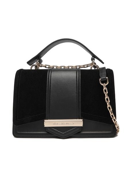 KARL LAGERFELD Torebka A4W30278 Czarny. Czarne torebki klasyczne damskie Karl Lagerfeld, bez wzorów, ze skóry, bez dodatków. Za 1,199.00 zł.
