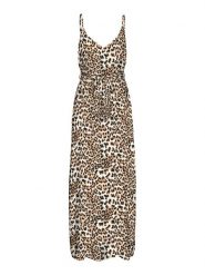 Vero Moda Sukienka letnia Easy 10307995 Brązowy Regular Fit. Brązowe sukienki damskie Vero Moda, na lato, xl, bez wzorów, z wiskozy, bez kołnierzyka, bez ramiączek. Za 129.99 zł.