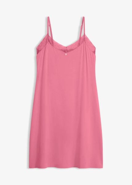 Koszula nocna z miękkiej mieszanki wiskozy. Fioletowe koszule nocne damskie bonprix, bez wzorów, z koronki. Za 62.99 zł.