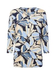 Soyaconcept® koszulka z długim rękawem - Felicity Kobiety Bawełna beżowy|niebieski, XS. Brązowe t-shirty damskie xs, bez wzorów, z bawełny, bez kołnierzyka. Za 89.95 zł.