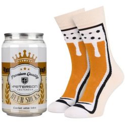 Wzorzyste skarpety męskie w rozmiarze 38-44 we wzór z motywem piwa Peterson PTN SML-1P-BE2-38-44. Skarpetki męskie Peterson, bez wzorów, z bawełny. Za 45.00 zł.
