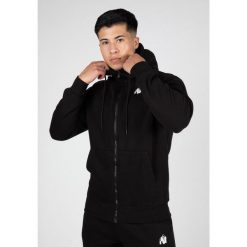 Kennewick Bluza z kapturem zapinana na suwak - Czarny. Czarne bluzy sportowe męskie GORILLA WEAR, bez wzorów, sportowe, bez kołnierzyka, bez ramiączek. Za 255.00 zł.