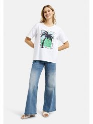 Milano Italy Koszulka w kolorze białym rozmiar: L. Białe t-shirty damskie Milano Italy, l, bez wzorów, z bawełny, bez kołnierzyka. Za 78.99 zł.