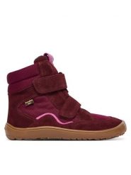 Froddo Kozaki Barefoot Tex Winter Tl G3160247-6T D Bordowy. Czerwone kozaki dziewczęce Froddo, bez wzorów, ze skóry, bez obcasa. Za 449.99 zł.
