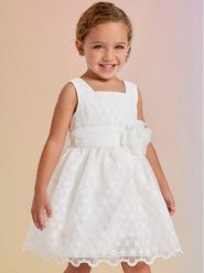 Abel & Lula Sukienka elegancka 5044 Biały Regular Fit. Białe sukienki dziewczęce Abel & Lula, bez wzorów, z syntetyku, eleganckie, bez ramiączek. Za 519.99 zł.