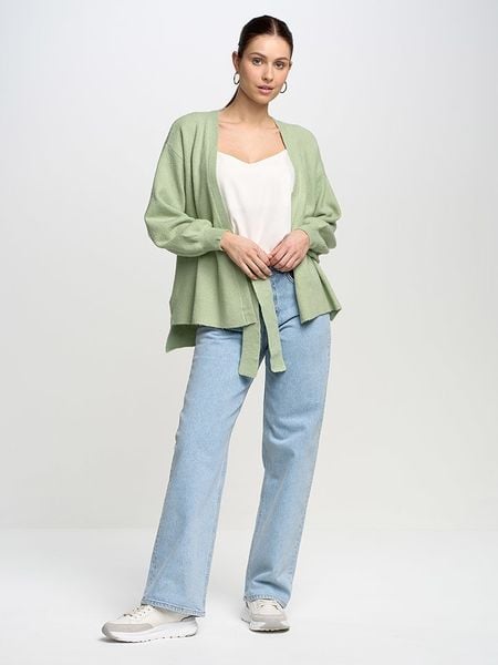 BIG STAR Kardigan w kolorze zielonym rozmiar: L. Zielone kardigany damskie Big Star, l, bez wzorów, z tkaniny. Za 109.99 zł.