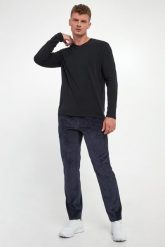 Spodnie męskie sztruksowe KARL LAGERFELD. Spodnie materiałowe męskie Karl Lagerfeld, bez wzorów, ze sztruksu. W wyprzedaży za 517.30 zł.