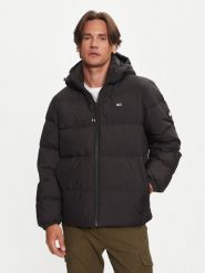 Tommy Jeans Kurtka puchowa Essential DM0DM19786 Czarny Regular Fit. Czarne kurtki męskie Tommy Jeans, m, bez wzorów, z jeansu, bez kaptura. Za 899.99 zł.
