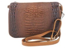 Listonoszka skórzana BARBERINI'S j. brązowa 604/1-12. Brązowe shopper bag damskie Barberinis, bez wzorów, ze skóry, małe, bez dodatków. Za 269.99 zł.