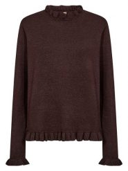 Soyaconcept Sweter "Helda" w kolorze ciemnobrązowym rozmiar: L. Brązowe swetry klasyczne damskie Soyaconcept, l, bez kołnierzyka. Za 209.95 zł.