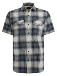 PME Legend Koszula - Regular fit - w kolorze granatowo-kremowym rozmiar: XXL. Szare koszule męskie PME Legend, xxl, bez wzorów, z bawełny, bez kołnierzyka, bez ramiączek. Za 166.88 zł.