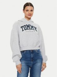 Tommy Jeans Bluza Varsity DW0DW19291 Szary Relaxed Fit. Szare bluzy bez kaptura damskie Tommy Jeans, s, z bawełny. Za 449.99 zł.