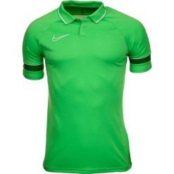 Koszulka sportowa męska Nike DF Academy 21 Polo. Niebieskie koszulki polo męskie Nike, m, bez wzorów, bez ramiączek. Za 165.18 zł.
