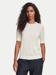 BOSS Sweter Farbella 50544996 Beżowy jasny Slim Fit. Brązowe swetry klasyczne damskie Boss, m, z wełny, bez kołnierzyka. Za 639.99 zł.