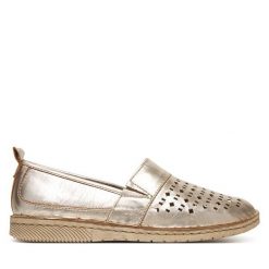 Półbuty Josef Seibel. Szare półbuty damskie Josef Seibel, bez wzorów, bez obcasa, na płaskiej podeszwie. Za 379.99 zł.