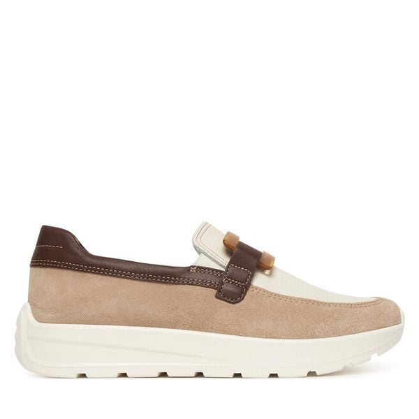 Półbuty Ara. Brązowe półbuty damskie Ara, bez wzorów, bez obcasa, na płaskiej podeszwie. Za 589.99 zł.