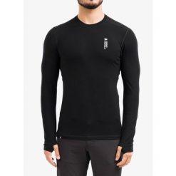 Bluza termoaktywna męska Mons Royale Cascade Merino Flex 200 LS. Czarne bluzy bez kaptura męskie Mons Royale, m. Za 329.99 zł.