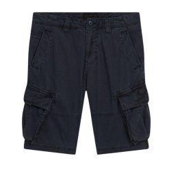 Spodenki cargo Superdry Core. Niebieskie szorty męskie Superdry., bez wzorów, z bawełny, vintage. W wyprzedaży za 291.10 zł.