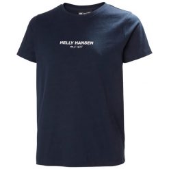 Koszulka damska Helly Hansen Core 2.0. Zielone t-shirty damskie Helly Hansen, xs, bez wzorów, z bawełny, bez kołnierzyka. Za 205.00 zł.