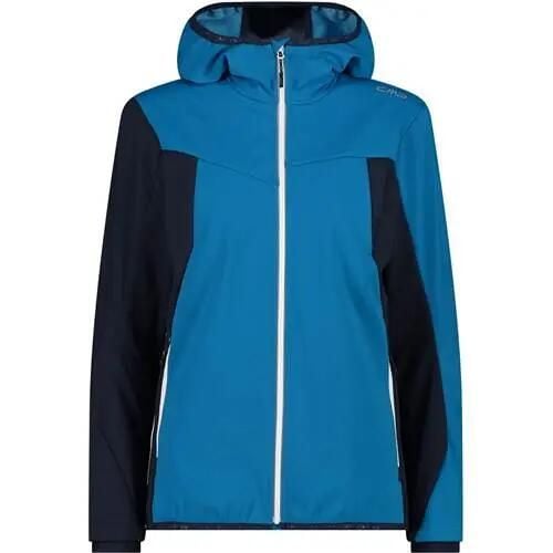 Kurtka trekkingowa damska CMP Fix Hood. Niebieskie kurtki damskie CMP, l, bez wzorów, z lycry, z kapturem. Za 560.60 zł.
