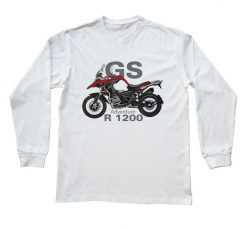 BMW GS — bluzka z długim rękawem. Białe bluzki sportowe damskie nikiniki, s, bez wzorów, z bawełny, bez ramiączek. W wyprzedaży za 75.65 zł.