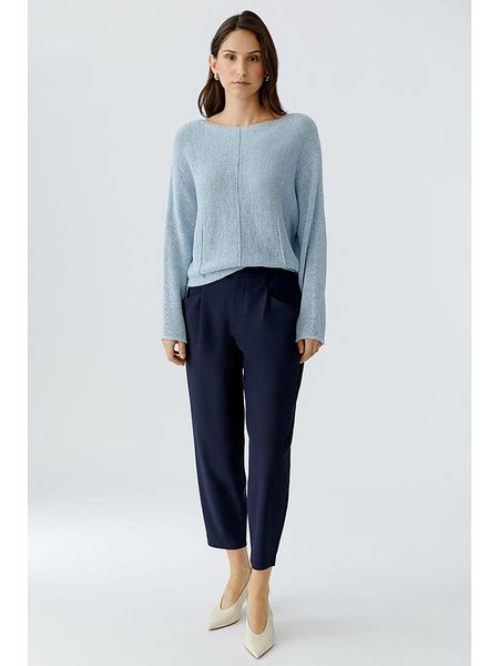 Oui Sweter w kolorze błękitnym rozmiar: 44. Niebieskie swetry klasyczne damskie Oui, ze splotem, bez kołnierzyka. Za 226.10 zł.