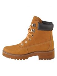Timberland Skórzane botki "Carnaby Cool" w kolorze jasnobrązowym rozmiar: 40. Brązowe botki damskie Timberland, bez obcasa, bez zapięcia. Za 461.21 zł.