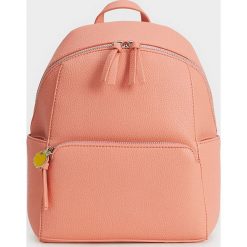 Parfois - Plecak. Pomarańczowe plecaki damskie Parfois, bez wzorów, z materiału. Za 79.90 zł.