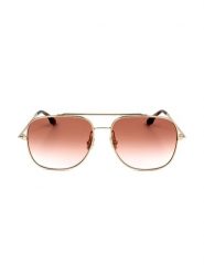 Victoria Beckham Damskie okulary przeciwsłoneczne w kolorze złoto-jasnobrązowym rozmiar: 59. Brązowe okulary przeciwsłoneczne damskie VICTORIA BECKHAM. Za 403.15 zł.