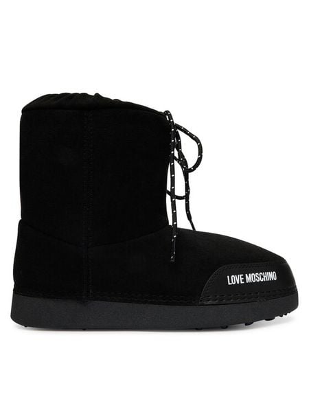 LOVE MOSCHINO Śniegowce JA24112G1PISF000 Czarny. Czarne śniegowce damskie Love Moschino, ze skóry. Za 709.99 zł.