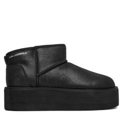 Śniegowce KARL LAGERFELD. Czarne śniegowce damskie Karl Lagerfeld. Za 759.99 zł.