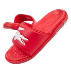 Klapki Lacoste Croco Dualiste 2017K 743CMA002017K czerwone. Czerwone klapki i japonki męskie z syntetyku. Za 362.10 zł.