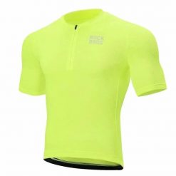 Koszulka rowerowa męska Rockbros 1520001703 z krótkim rękawem. Żółte t-shirty sportowe męskie ROCKBROS, m, z materiału, bez ramiączek, rowerowe. Za 65.00 zł.