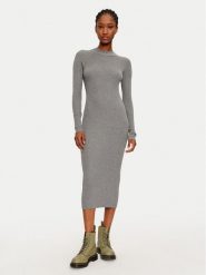 Vero Moda Sukienka dzianinowa Willow 10321939 Szary Slim Fit. Szare sukienki damskie Vero Moda, m, bez wzorów, z dzianiny, bez kołnierzyka, bez ramiączek. Za 129.99 zł.