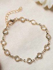 Lodie Silver Pozłacana bransoletka z cyrkoniami rozmiar: onesize. Szare bransoletki damskie Lodie Silver, metalowe. Za 43.99 zł.