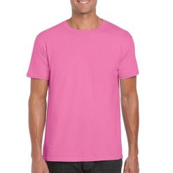 Koszulka Softstyle Dla Dorosłych Unisex. Fioletowe bluzki damskie Gildan, xl, bez wzorów, sportowe, bez kołnierzyka, bez ramiączek. Za 34.99 zł.