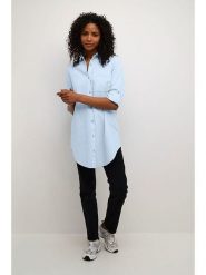 Kaffe Bluzka w kolorze błękitnym rozmiar: 34. Niebieskie bluzki damskie Kaffe, bez wzorów, z bawełny, bez kołnierzyka, bez ramiączek. Za 104.99 zł.