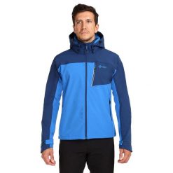 Męska kurtka softshell Kilpi RAVIO-M. Niebieskie kurtki męskie Kilpi, l, bez wzorów, z softshellu, bez kaptura. Za 318.77 zł.