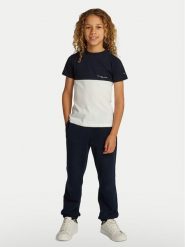 Tommy Hilfiger T-Shirt KB0KB09617 S Granatowy Regular Fit. Niebieskie t-shirty chłopięce Tommy Hilfiger, bez wzorów, z bawełny, bez ramiączek. Za 89.99 zł.