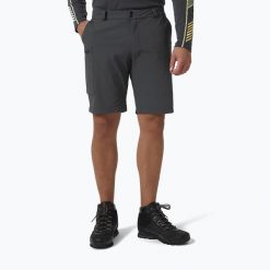 Spodenki trekkingowe męskie Helly Hansen Brono Softshell. Szare kurtki softshell damskie Helly Hansen, z softshellu, bez kołnierzyka. W wyprzedaży za 302.75 zł.
